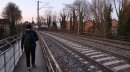 Marcher le long de la voie